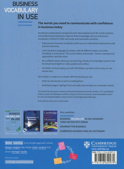 Business Vocabulary In Use: Intermediate Book With Answers And Enhanced Ebook Self-Study And Classroom Use Bill Maskull / Билл Маскулл 9781316629970-2