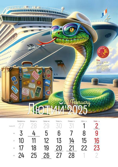 Calendar 2025. Year Of The Snake / Календар 2025. Рік змії / Author not specified 9772070119043-5