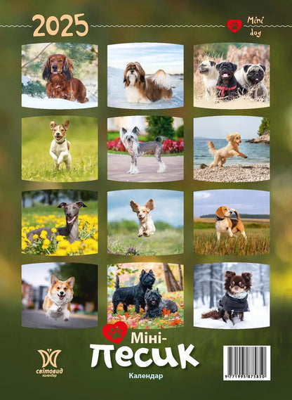 Calendar For 2025. Worldview. Mini Dog / Календар на 2025. Світовид. Міні-песик / Author not specified 9771995875850-2