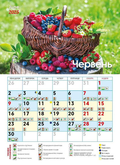 Calendar For 2025. Worldview. Sowing Calendar / Календар на 2025. Світовид. Посівний календар / Author not specified 9771995875881-6