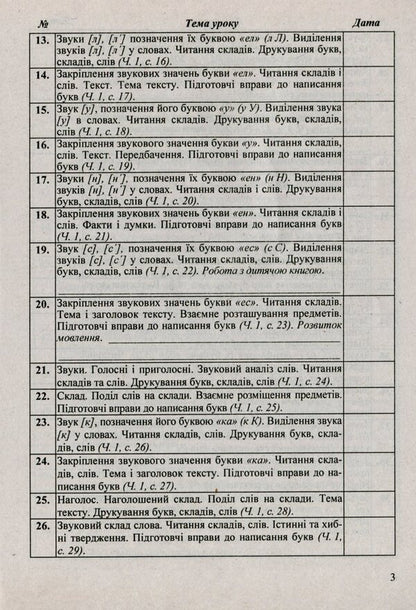 Calendar Planning. 1St Grade (According To Shiyan R. Program) For 2022-2023 N.Y. / Календарне планування. 1 клас (за програмою Шиян Р.) на  2022-2023 н.р. Irina Zharkova / Ірина Жаркова 9789660734708-4