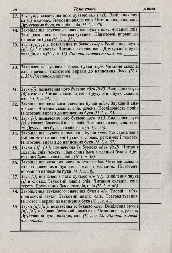 Calendar Planning. 1St Grade (According To Shiyan R. Program) For 2022-2023 N.Y. / Календарне планування. 1 клас (за програмою Шиян Р.) на  2022-2023 н.р. Irina Zharkova / Ірина Жаркова 9789660734708-5