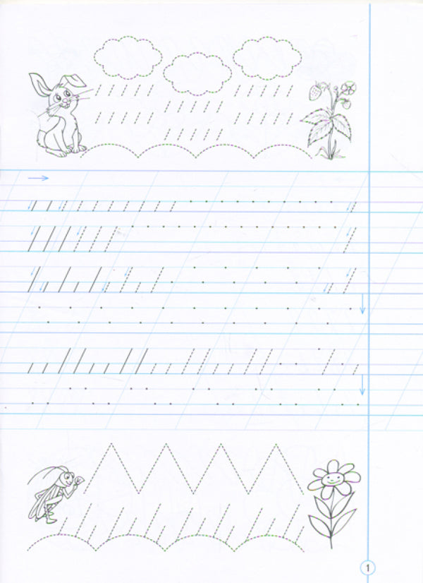 Calligraphic inscriptions.A workbook.1st class / Каліграфічні прописи. Робочий зошит. 1 клас Надежда Скороходова 978-966-945-139-2-3