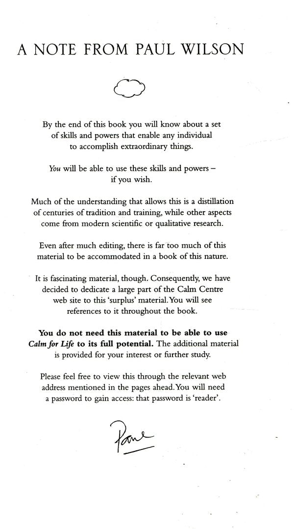 Calm For Life / Calm For Life Пол Уилсон 9780140280708-5