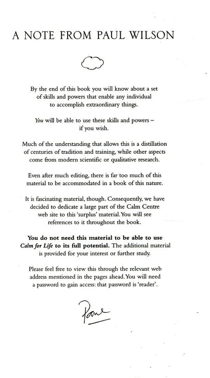 Calm For Life / Calm For Life Пол Уилсон 9780140280708-5