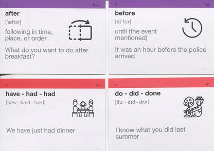 Cards Of English Words. Irregular Verbs & Prepositions (210 Cards) / Картки англійських слів. Irregular Verbs & Prepositions (210 карток) / Author not specified 9786178607081-4