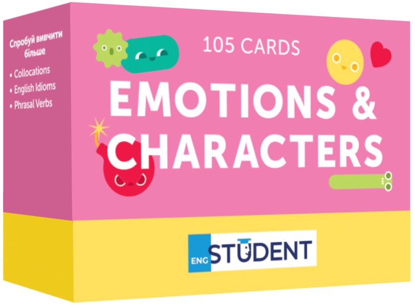 Cards of English words. Emotions and Characters / Картки англійських слів. Emotions and Characters  9786177702800-1