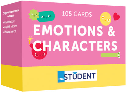Cards of English words. Emotions and Characters / Картки англійських слів. Emotions and Characters  9786177702800-1