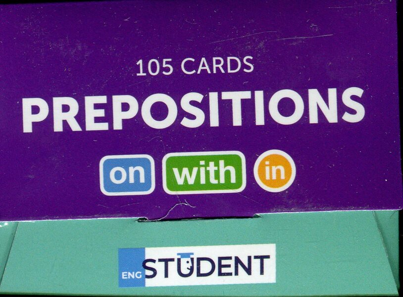 Cards of English words Prepositions / Картки англійських слів Prepositions  978-617-7702-73-2-2