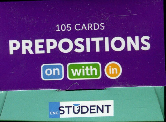 Cards of English words Prepositions / Картки англійських слів Prepositions  978-617-7702-73-2-2