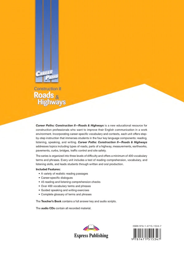 Career Paths. Construction II. Roads & Highways. Student's Book / Career Paths. Construction II. Roads & Highways. Student's Book Вирджиния Эванс, Дженни Дули, Марк Чавес 9781471515347-2