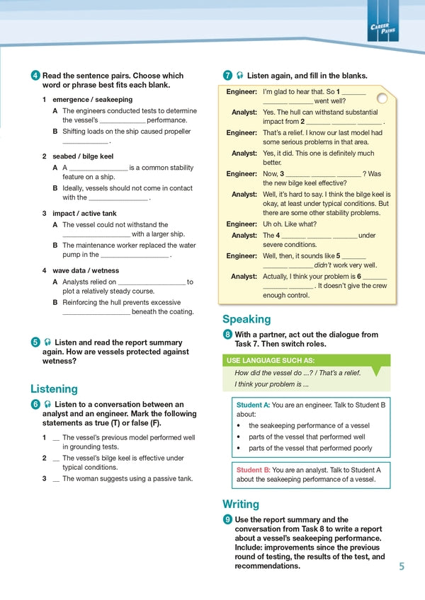 Career Paths. Marine Engineering. Student's Book (with Digibooks App) / Career Paths. Marine Engineering. Student's Book (with Digibooks App) Джон Макки, Дженни Дули 9781471568305-2