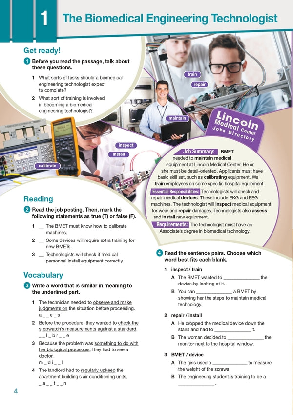 Career Paths. Medical Equipment Repair. Student's Book (with Digibooks App) / Career Paths. Medical Equipment Repair. Student's Book (with Digibooks App) Вирджиния Эванс, Дженни Дули, Джон Ленерт 9781471552571-5