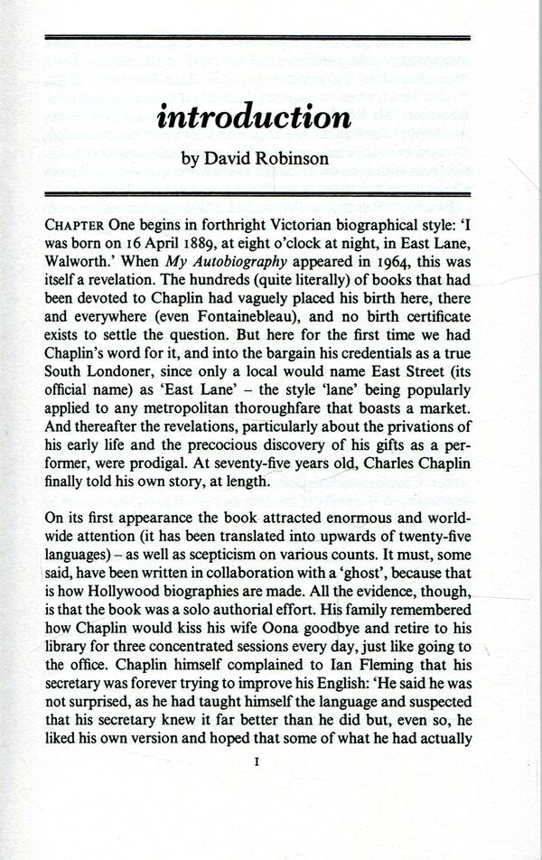 Charles Chaplin. My Autobiography / Charles Chaplin. My Autobiography Чарли Чаплин 9780141011479-6