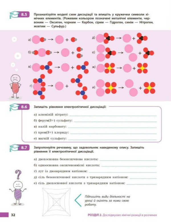 Chemistry Workbook 9Th Grade - Хмя робочий зошит 9 клас Alexander Nedorub, Aleksey Hryhorovych - Олександр Недоруб, Олексй Григорович 9786178933395-5
