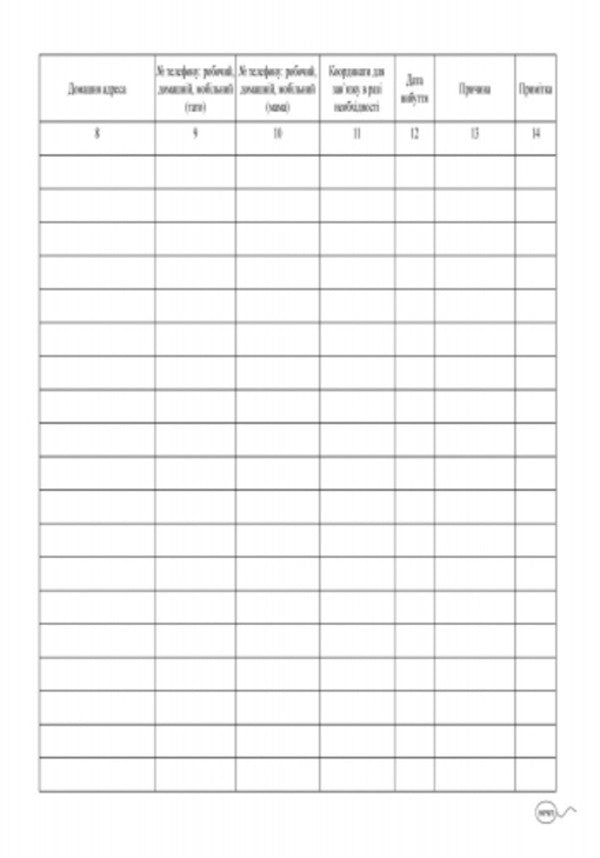 Children's arrival (departure) journal / Журнал прибуття (вибуття) дітей  9789667458256-6