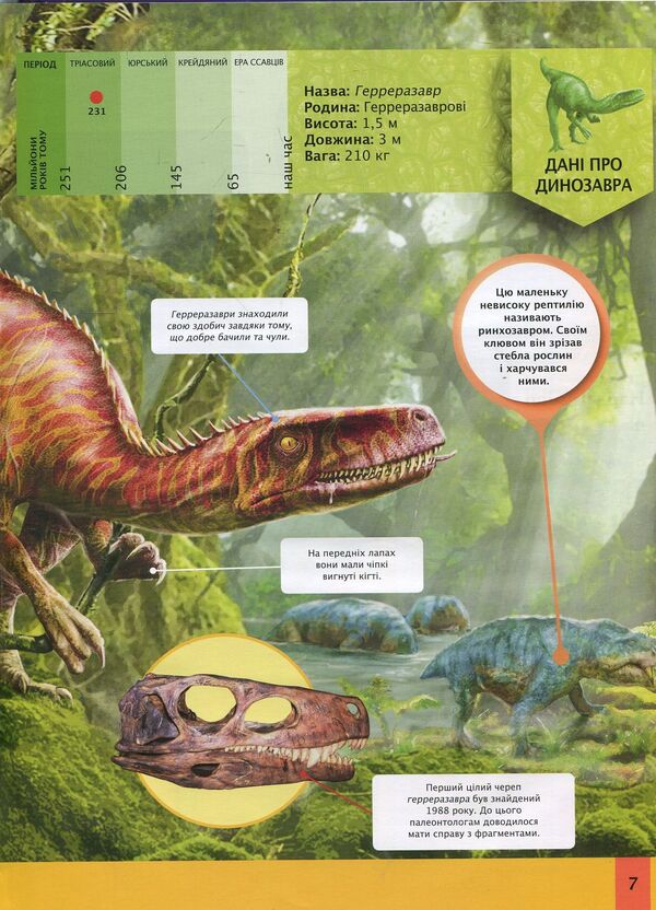 Children's encyclopedia of dinosaurs and other fossil animals / Дитяча енциклопедія динозаврів та інших викопних тварин Клэр Гибберт 978-966-942-573-7-4