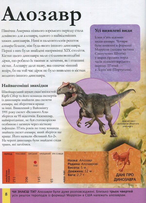 Children's encyclopedia of dinosaurs and other fossil animals / Дитяча енциклопедія динозаврів та інших викопних тварин Клэр Гибберт 978-966-942-573-7-5