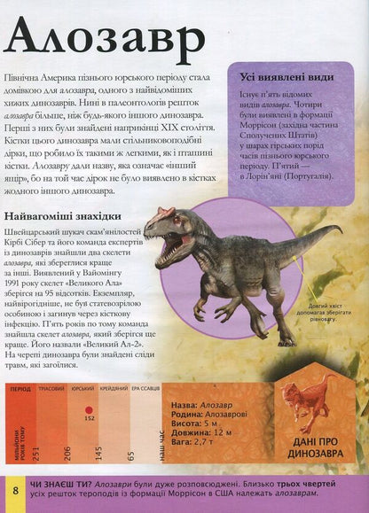 Children's encyclopedia of dinosaurs and other fossil animals / Дитяча енциклопедія динозаврів та інших викопних тварин Клэр Гибберт 978-966-942-573-7-5