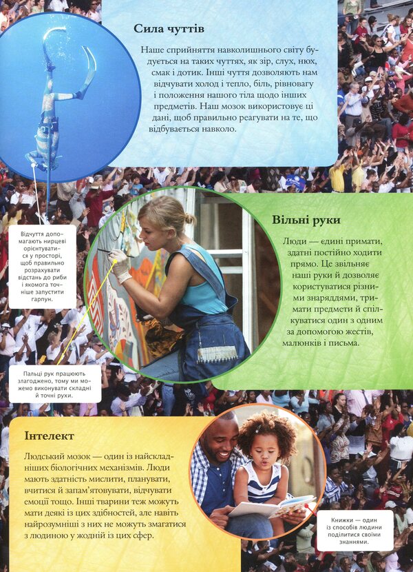 Children's encyclopedia of the human body / Дитяча енциклопедія тіла людини Клэр Гибберт 9789669429889-4