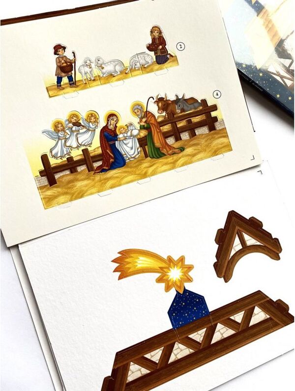 Christmas nativity scene. 3D designer / Різдвяний вертеп. 3D-конструктор  978-966-938-515-4-5