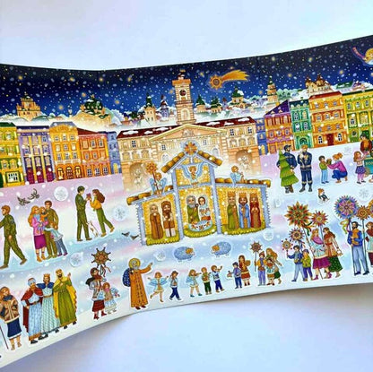 Christmas shop in Lviv (+ stickers + coloring pages) / Різдвяна шопка у Львові (+ наліпками + розмальовки)  978-966-938-760-8-5