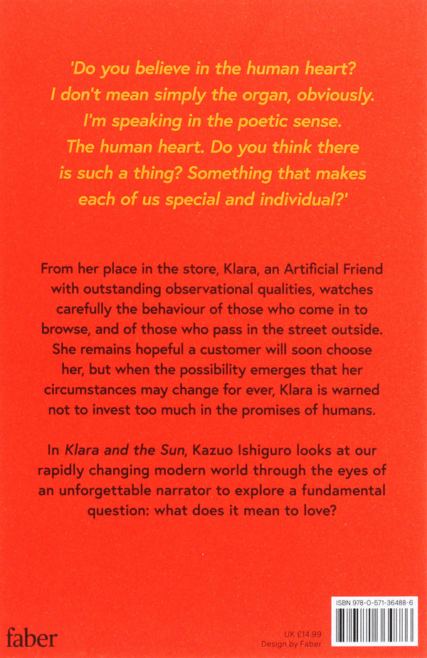 Clara and the Sun / Klara and the Sun Кадзуо Исигуро 978-0-571-36488-6-2