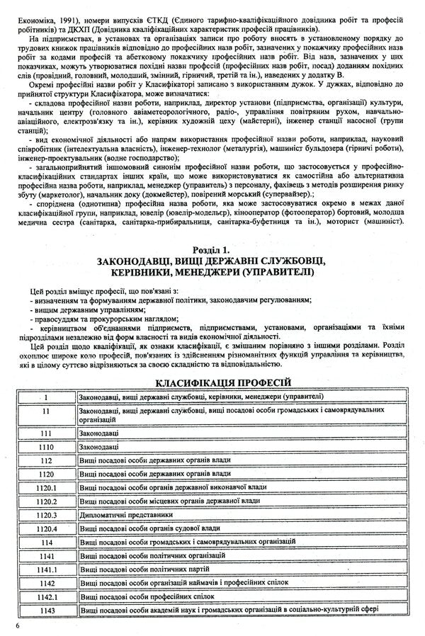 Classifier of professions DK 003:2010 / Класифікатор професій ДК 003:2010  978-617-624-034-1-6