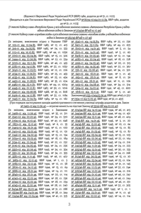 Code of Ukraine on administrative offenses (Articles 1 - 212). Current legislation of Ukraine with changes and additions as of October 1, 2021 / Кодекс України про адміністративні правопорушення (статті 1 - 212). Чинне законодавство України зі змінами та доповненнями станом на 01.10.2021  978-088-0000-22-2-2