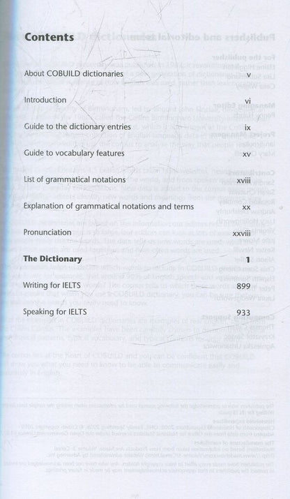Collins Cobuild IELTS Dictionary / Collins Cobuild IELTS Dictionary  978-0-00-810083-4-3