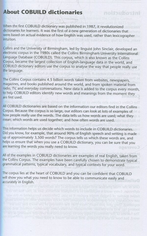 Collins Cobuild IELTS Dictionary / Collins Cobuild IELTS Dictionary  978-0-00-810083-4-4
