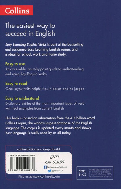 Collins Easy Learning. English Verbs / Collins Easy Learning. English Verbs  978-0-00-810080-3-3