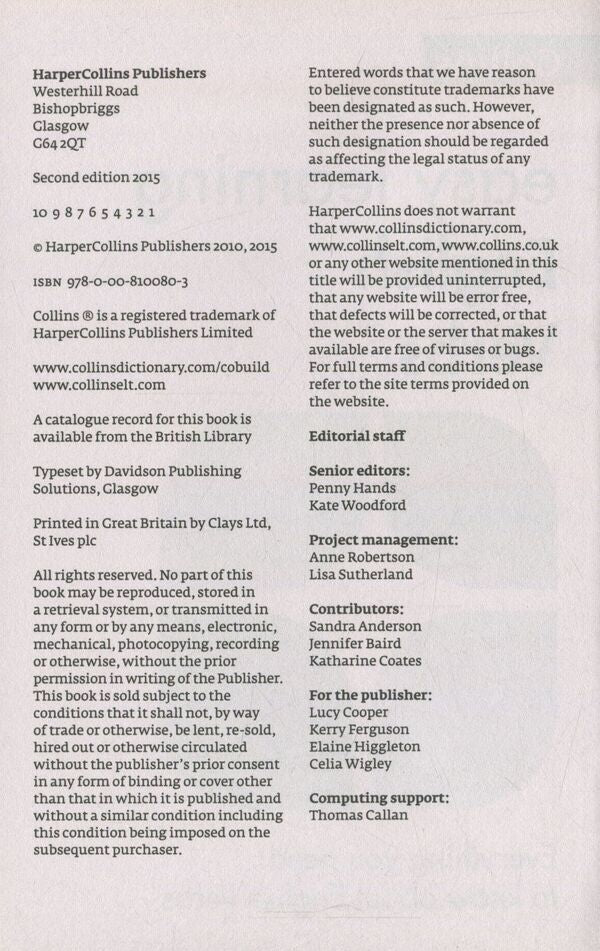 Collins Easy Learning. English Verbs / Collins Easy Learning. English Verbs  978-0-00-810080-3-4