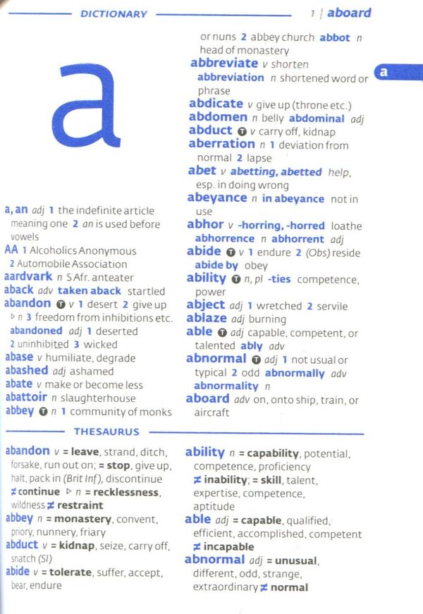 Collins Gem. English Dictionary and Thesaurus / Collins Gem. English Dictionary and Thesaurus  978-0-00-814171-4-5