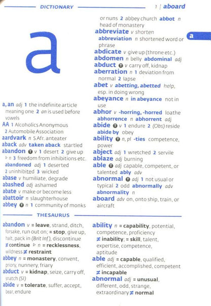 Collins Gem. English Dictionary and Thesaurus / Collins Gem. English Dictionary and Thesaurus  978-0-00-814171-4-5