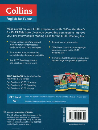 Collins Get Ready for IELTS: Reading / Collins Get Ready for IELTS: Reading Элс Ван Гейте 978-0-00-746064-9-2