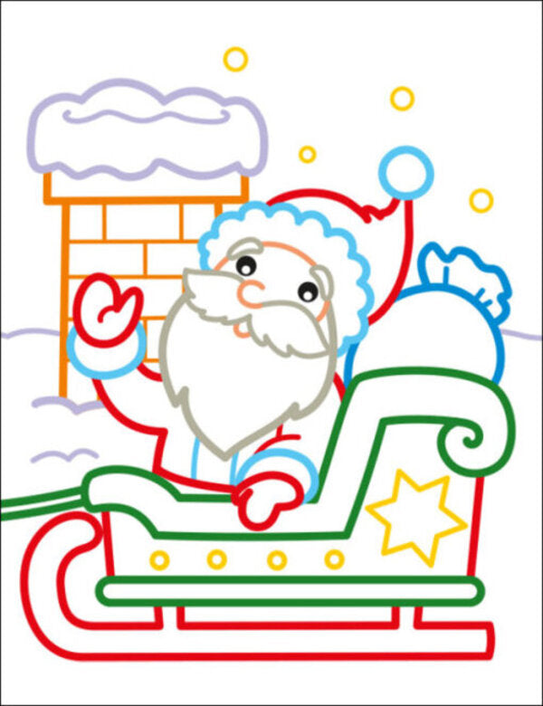 Color Painting. Santa And Friends / Кольорові зафарбовки. Санта і друзі Julia Hrytsenko / Юлія Гриценко 9789667510602-3