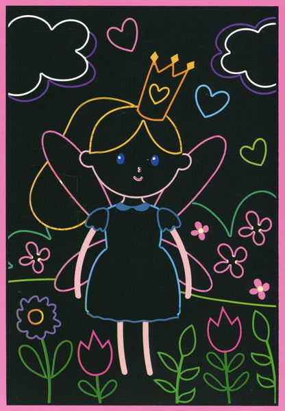 Color engraving and coloring #1 (for girls) / Кольорова гравюра та розмальовка №1 (для дівчат)  4823076488994-2