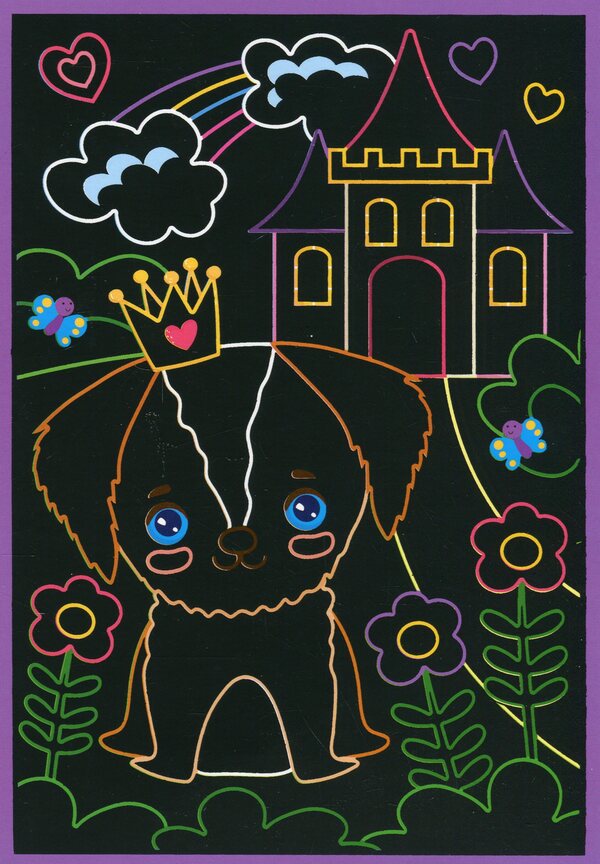 Color engraving and coloring #1 (for girls) / Кольорова гравюра та розмальовка №1 (для дівчат)  4823076488994-4
