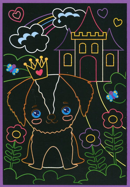 Color engraving and coloring #1 (for girls) / Кольорова гравюра та розмальовка №1 (для дівчат)  4823076488994-4