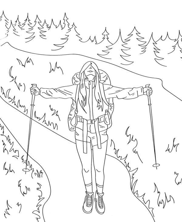 Coloring book for girls. Bright travels / Розмальовка для дівчат. Яскраві подорожі  978-966-982-674-9-4