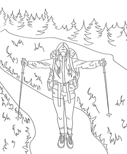 Coloring book for girls. Bright travels / Розмальовка для дівчат. Яскраві подорожі  978-966-982-674-9-4