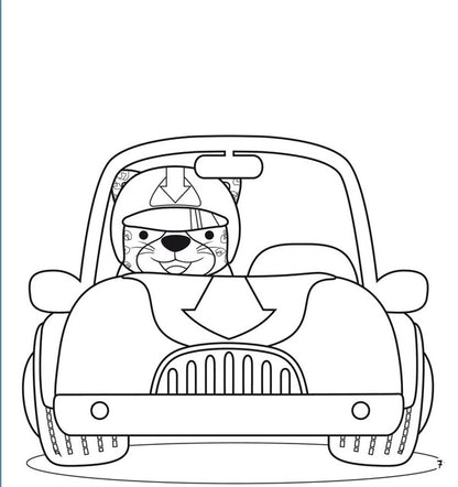 Coloring pages, applications, tasks. Great race. 40 stickers / Розмальовки, аплікації, завдання. Великі перегони. 40 наліпок  978-966-987-608-9-3