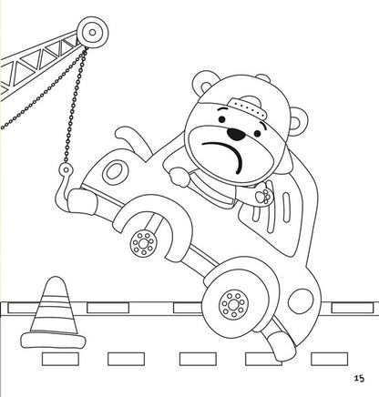 Coloring pages, applications, tasks. Transport in a big city. 40 stickers / Розмальовки, аплікації, завдання. Транспорт у великому місті. 40 наліпок  978-966-987-764-2-5