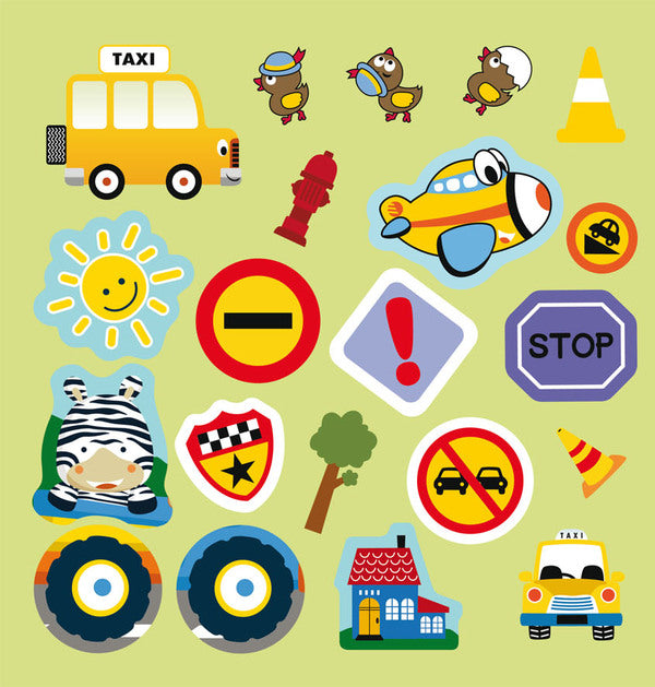 Coloring pages, applications, tasks. Transport in a big city. 40 stickers / Розмальовки, аплікації, завдання. Транспорт у великому місті. 40 наліпок  978-966-987-764-2-6