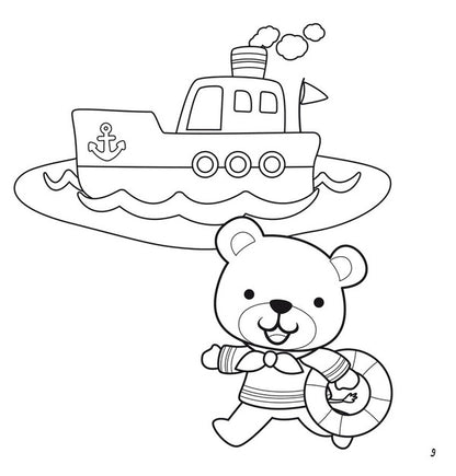 Coloring pages, applications, tasks. ships 40 stickers / Розмальовки, аплікації, завдання. Кораблі. 40 наліпок  978-966-987-662-1-3