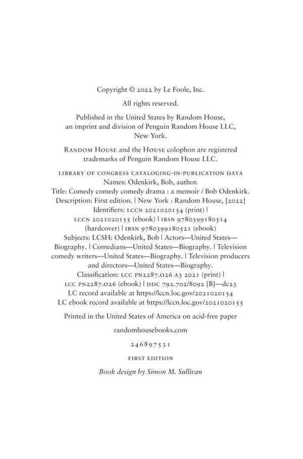 Comedy. Comedy. Comedy. Drama / Comedy. Comedy. Comedy. Drama Боб Оденкирк 9781529399332-3