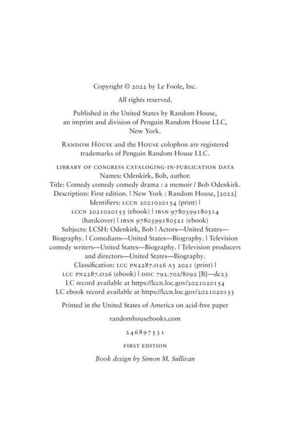 Comedy. Comedy. Comedy. Drama / Comedy. Comedy. Comedy. Drama Боб Оденкирк 9781529399332-3