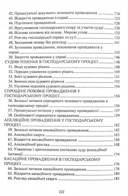 Commercial procedural law of Ukraine. Study guide for preparing for exams / Господарське процесуальне право України. Навчальний посібник для підготовки до іспитів  978-611-01-2433-1-5