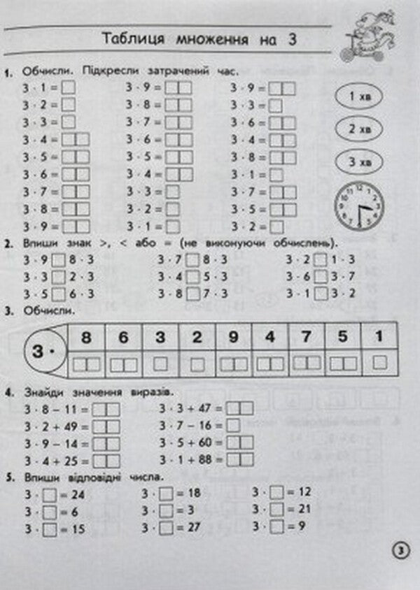 Complex simulator. Math. 3rd grade / Комплексний тренажер. Математика. 3 клас Лариса Шевчук 978-617-7670-31-4-4